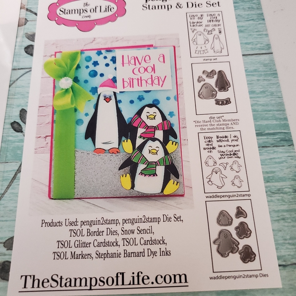 Penguin stamps and dies